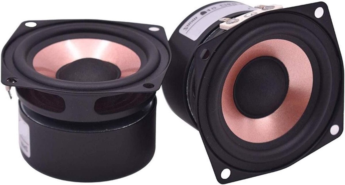 Hifi Luidsprekers - Desktop Audio - Muziek Luisteren - Hoge Gevoeligheid - 2.5 Inch - Zwart