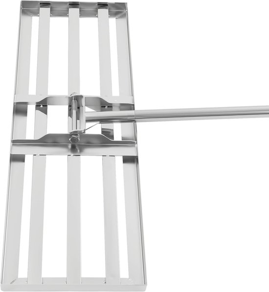 Dailygoods 75x25cm, gazon egaliseerhark, gereedschap voor het egaliseren van grond en gazon, roestvrijstalen hark, heavy van Dailygoods — afbeelding 4