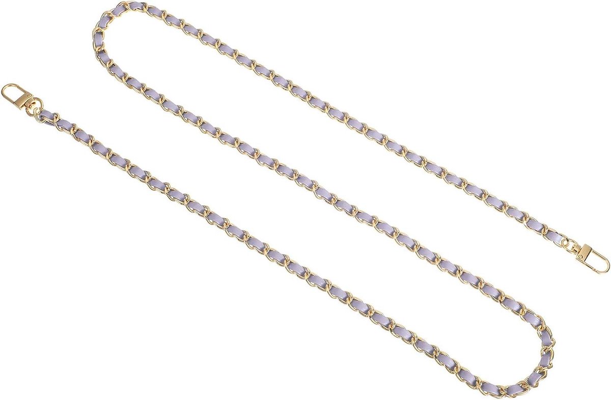 Tas Ketting - Schouderband Portemonnee - Tas Verfraaien - Verstelbare Lengte - 120 cm - Paars Goud