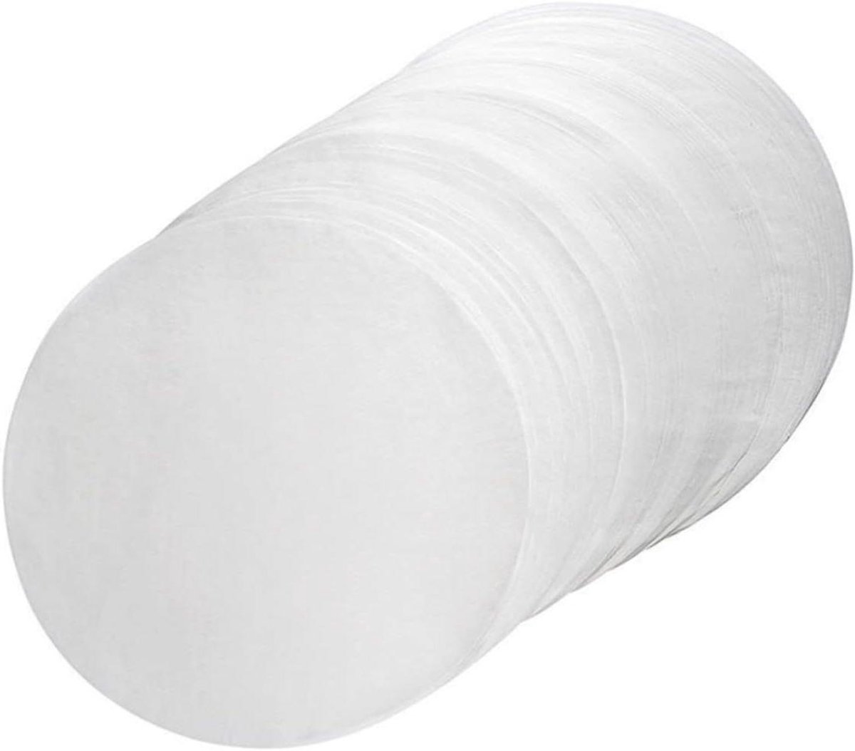 Bakpapier Cirkels - Perkament Papier - Bakken en Grillen - Antiaanbaklaag - 30x30 cm - Naturel