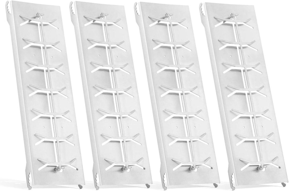 Vlamzalmplank Set - Vis Plank - Vis Grillen - Roestvrij Staal - 55 cm - Zilver