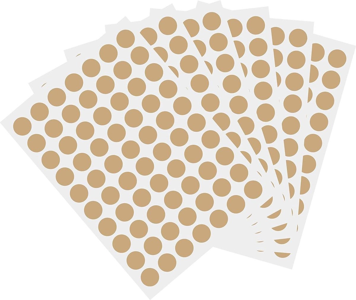 Kleurcode Stickers - Labels Rond - Organiseren Kantoor - 1050 Stuks - 3/4 Inch - Cyaan Goud