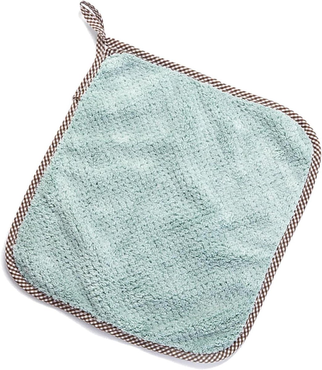 Keukendoek - Vaatdoek - Werkblad Reinigen - Sneldrogend - 25.5 x 25 cm - Erwt groen