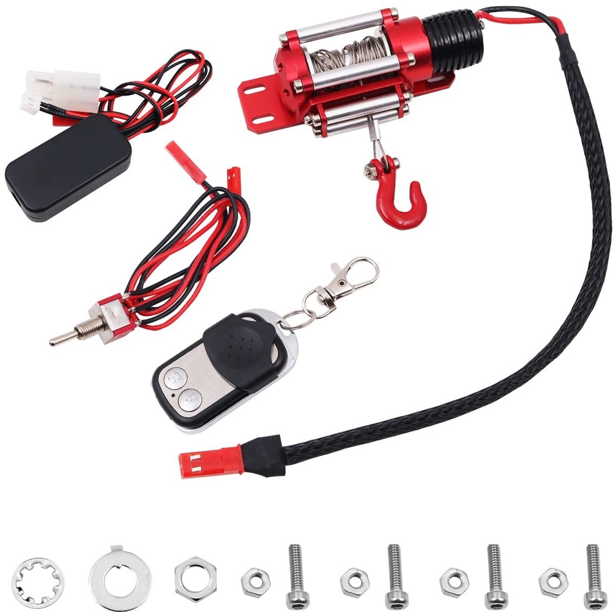 Dailygoods - Dailygoody - Simulatie Klimmen Auto Lier Set - Elektrische Crawler Auto Accessoires - Geschikt voor RC4WD D90 - Compatibel met Axiale SCX10 - Perfect .