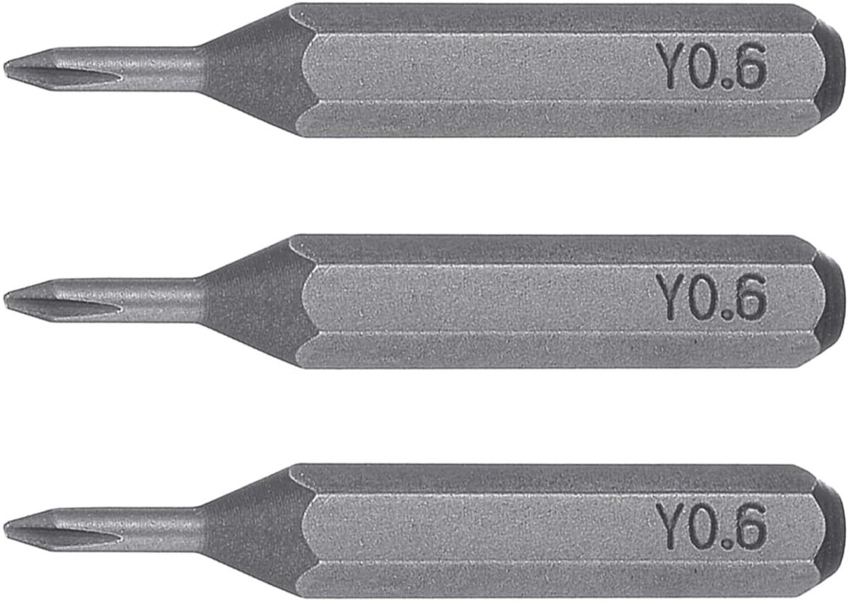 Dailygoods - Innovra - Set van 3 Y0.6 Tri Wing Schroevendraaier Bits voor Precisiewerk