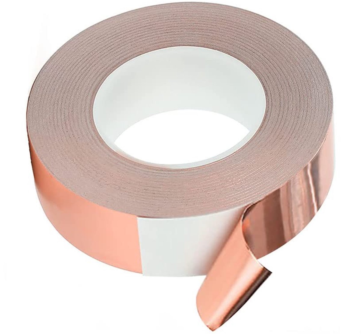 Dailygoods - Dailygoody - Kopertape zelfklevend - EMI-afschermingstape - Ultrathin koperfolie - 30 m x 30 mm - Koperkleur - Tegen slakken - Geschikt voor hobby en .