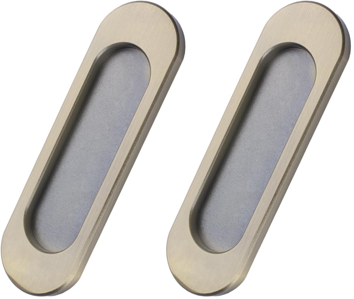 Dailygoods - Ovale Schuifdeurtrekkers, Set van 2 Zelfklevend