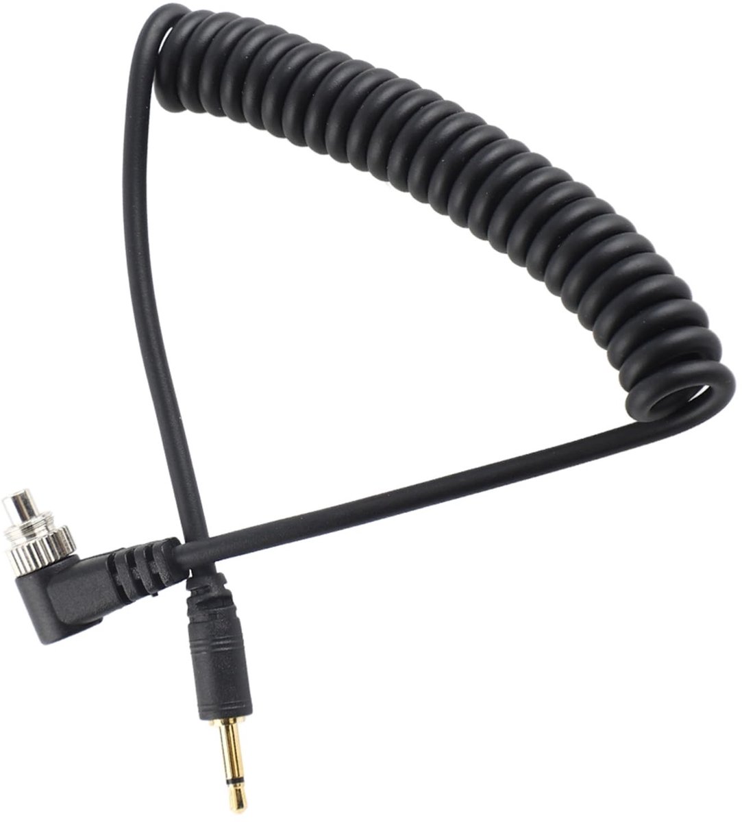 Dailygoods - Cosensi - Dailygoods - Dailygoody - pc-sync-verlengkabel - 2,5 mm connector - 100 cm lengte - zwart - flitser kabel - camera accessoires - geschikt voor fotograferen