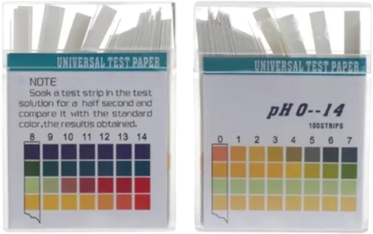 Dailygoods - Dailygoody - PH-strips - Professioneel Wetenschappelijk Nauwkeurig - 2-pack - pH-testpapier - Perfect voor Water en Laboratoriumgebruik - 200 Stuks