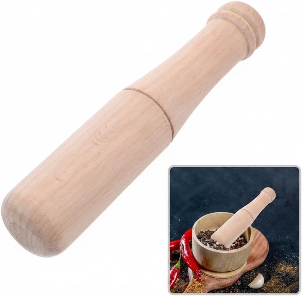 Houten Hamer van Beukenhout voor Houtbewerking, Leerbewerking, Graveren en DIY Speelgoed