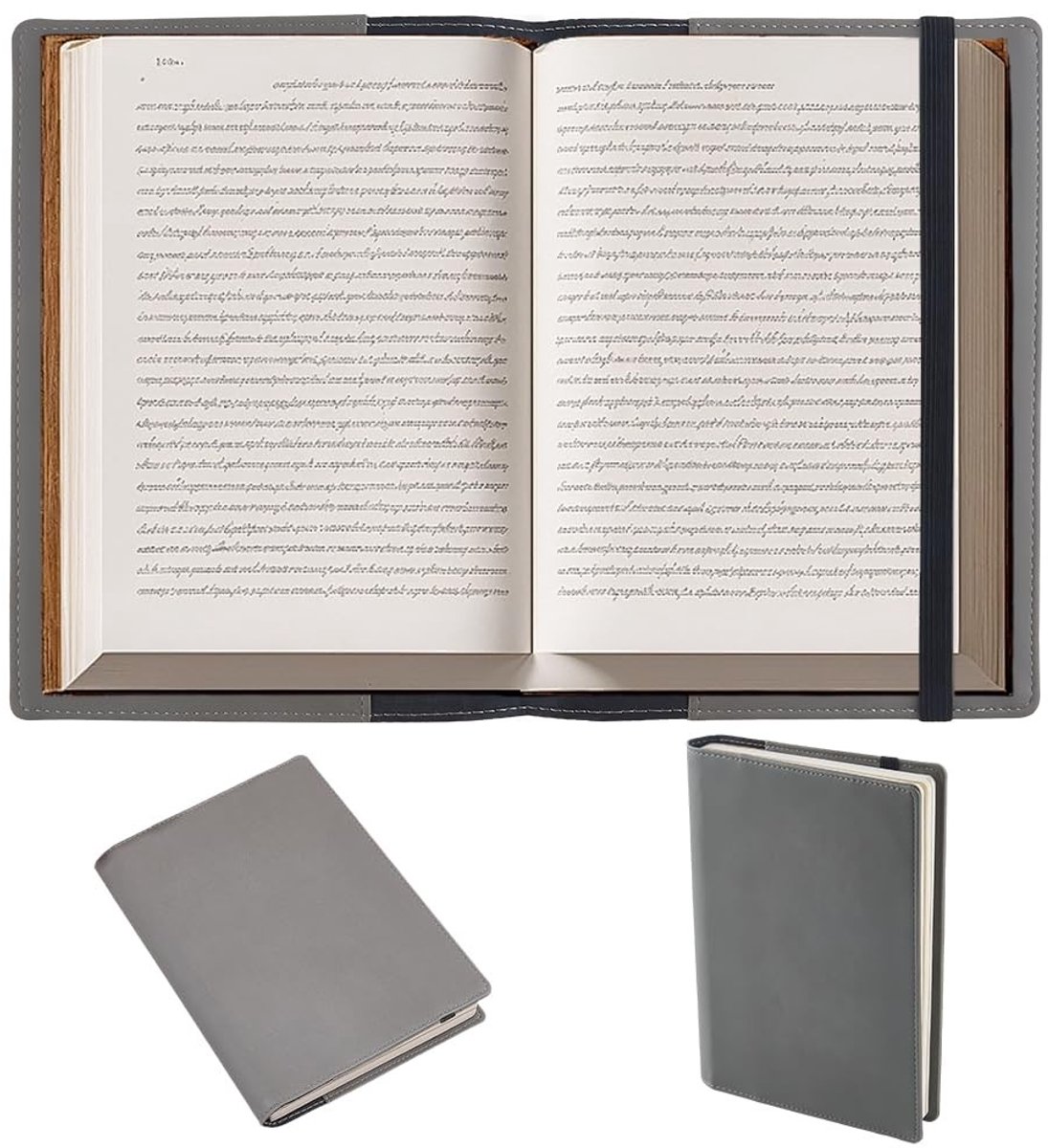 Cosensi - Dailygoods - A5 Lederen Boekhoes met Kaartsleuven en Waterdichte Cover