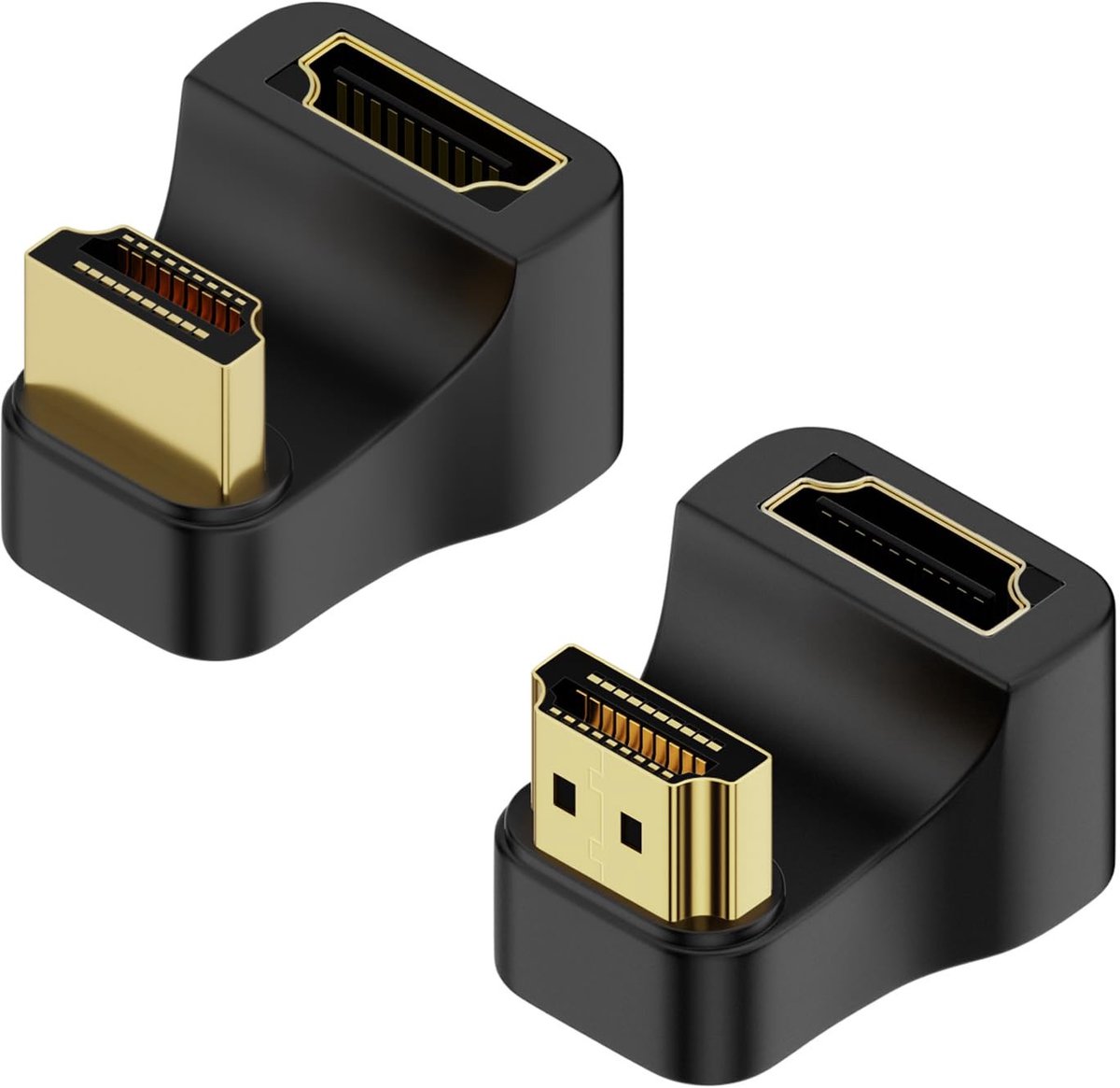 Dailygoods - HDMI 2.1 U-vorm Hoekadapter voor Ultra HD Verbindingen