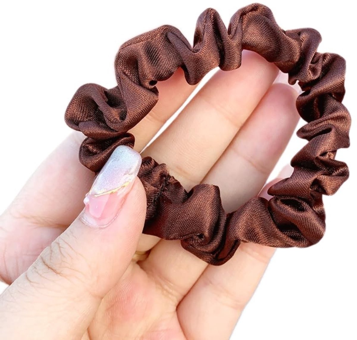 Dailygoods - Satijnen Haaraccessoires, 3 Stuks Scrunchies voor Dames