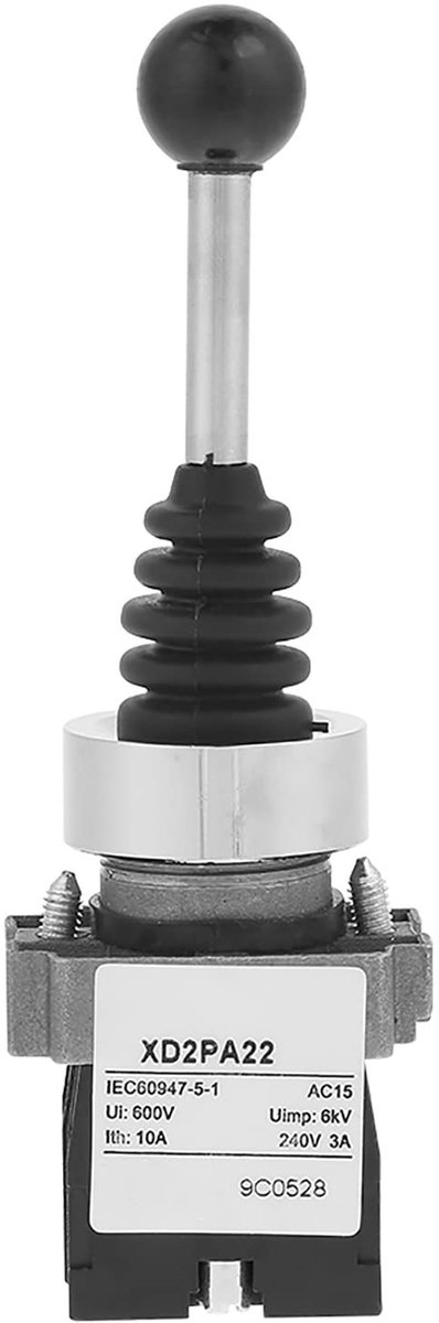 Dailygoods - Dailygoody - Joystick Switch 2No - 2-positie Momentary - Polarity Reversing - Geschikt voor diverse toepassingen - Elektronische schakelaar - Bed