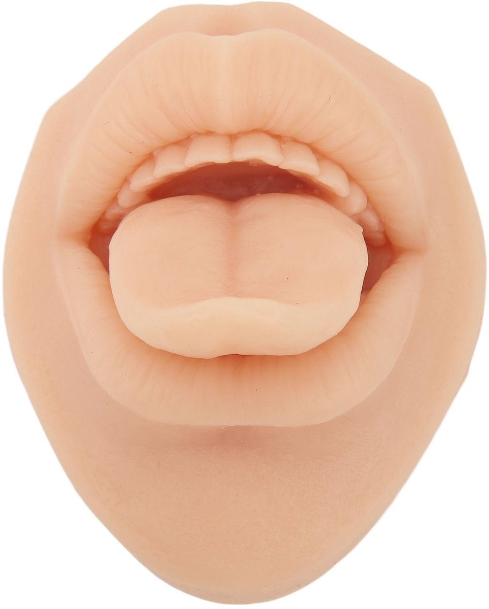 Dailygoods - Siliconen Tongmondmodel voor Piercingpraktijken