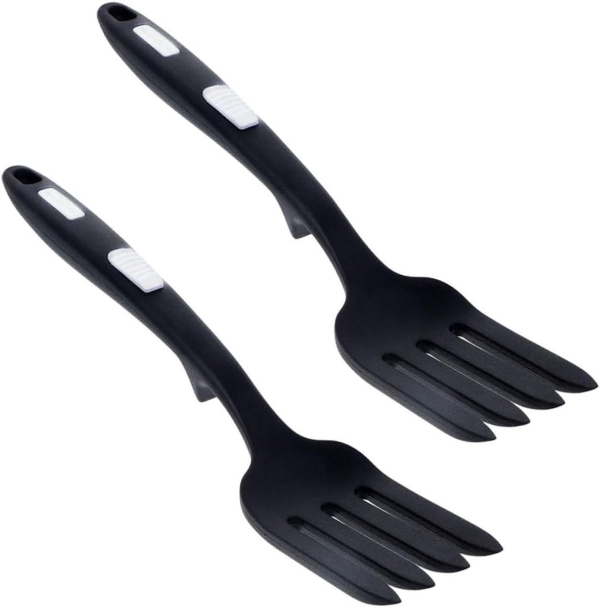 Siliconen Kookvork - Flexibele Vork - Koken en Serveren - Hittebestendig Materiaal - 2 Stuks - Zoals Getoond