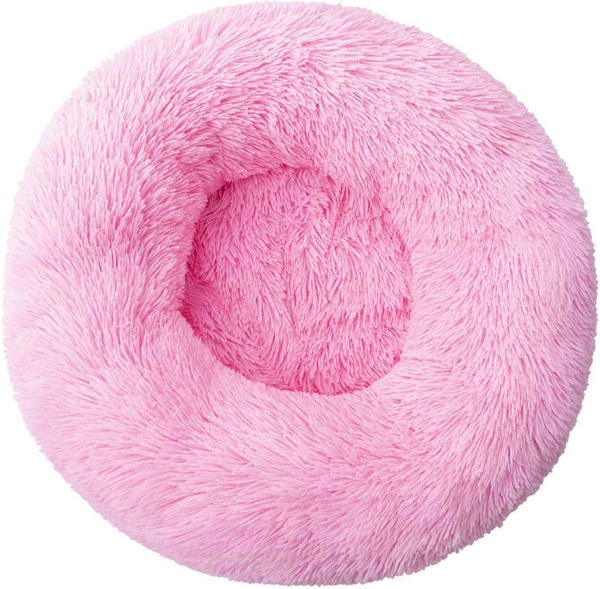 Huisdier Mand - Donut mand - Rustgevende Slaap - Antislip Bodem - 80cm Diameter - Grijs