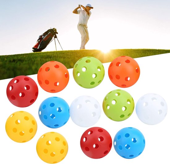 Oefenballen Plastic - Hollow Ballen - Swing Training - Gereduceerde Afstand - 72mm Diameter - Felle Kleuren — afbeelding 4