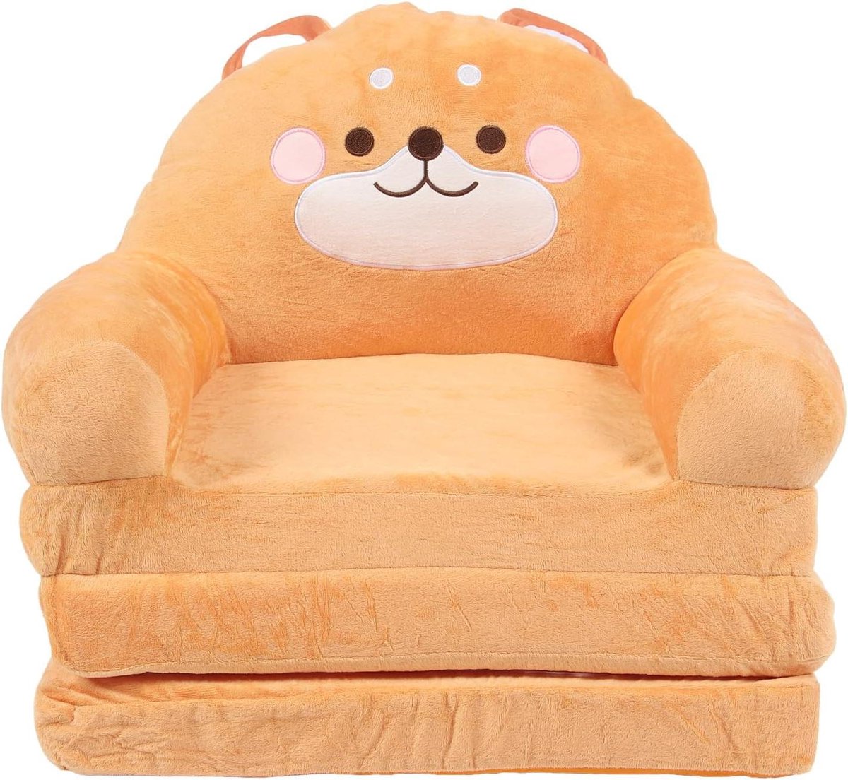 Kinderfauteuil - Opvouwbare bank - Kinderen ontspannen - Schattig dierdesign - 49 x 32 x 31 cm - Multicolor