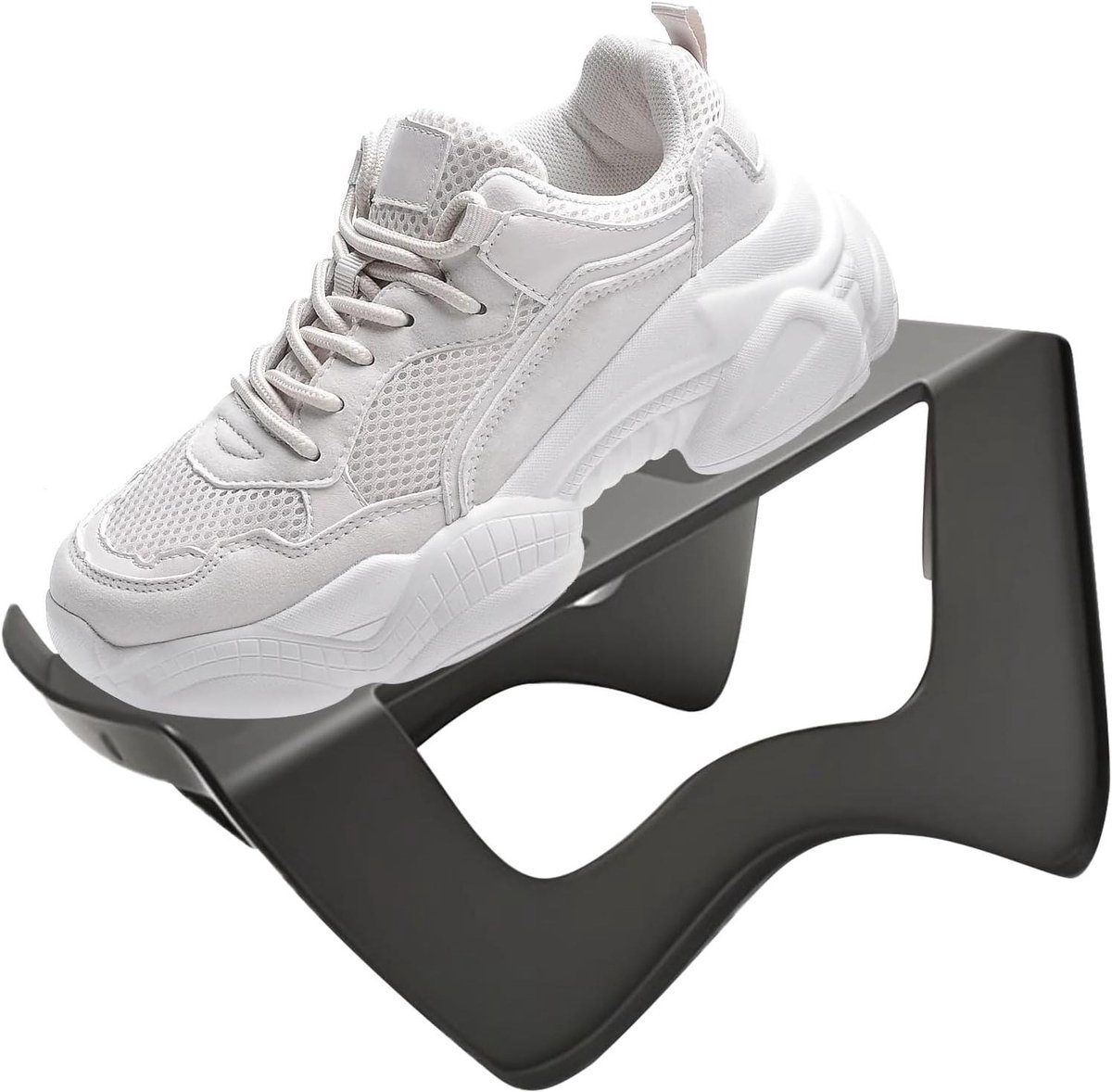 Schoenen Opberger - Schoenen Stapelaar - Ruimte Besparen - Dubbele Laag - 24x14x14 cm - Wit