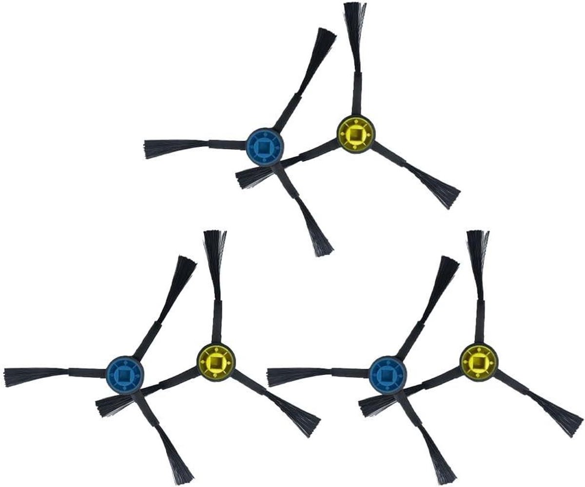 Zijborstels - Reserveonderdelen - Robotstofzuiger - Efficiënte randreiniging - 6 stuks - Zoals afgebeeld