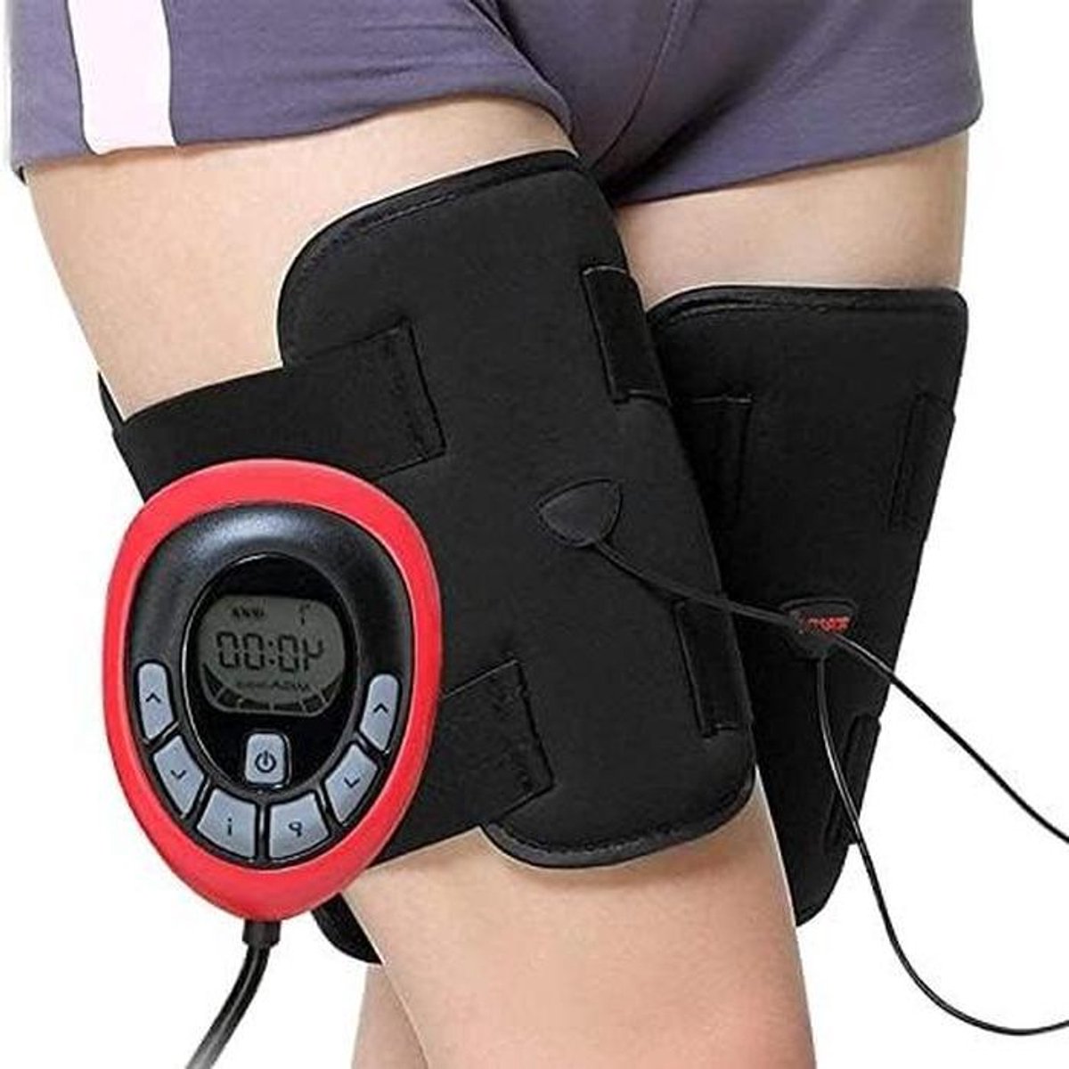 Elektrische Trainer - Spierstimulator Beenriem - Lichaam Vormgeven - 150 Intensiteit Niveaus - 10 Modi - Zwart