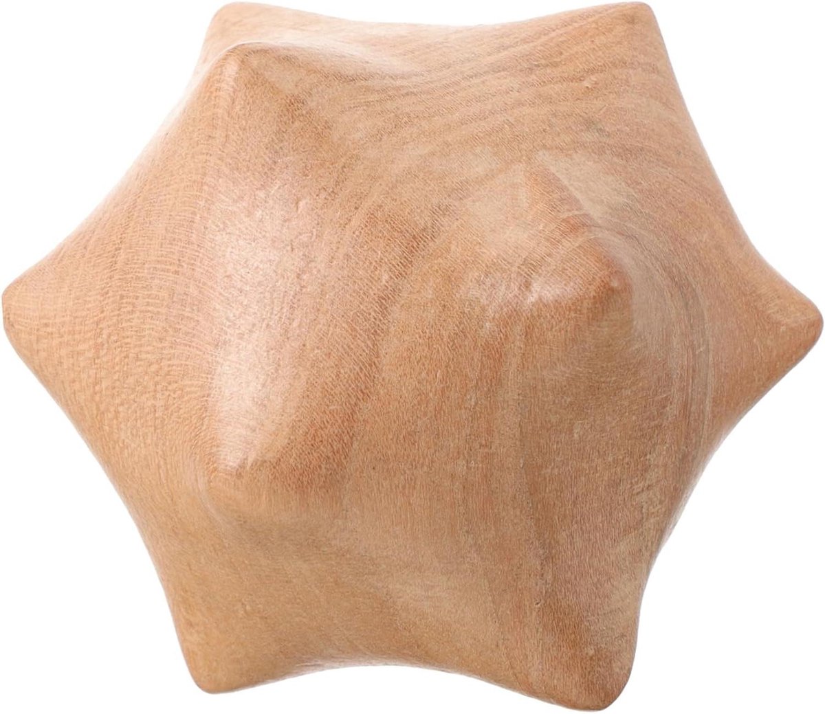 Massagebal Hand - Houten Bal - Vinger Oefening - Glad Gepolijst - 6 x 6 cm - Houtkleur