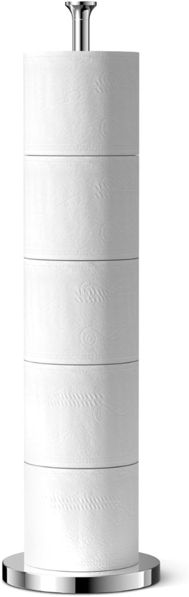 NBAP® Toiletbutler - Toiletrolhouder Staand - Zilver