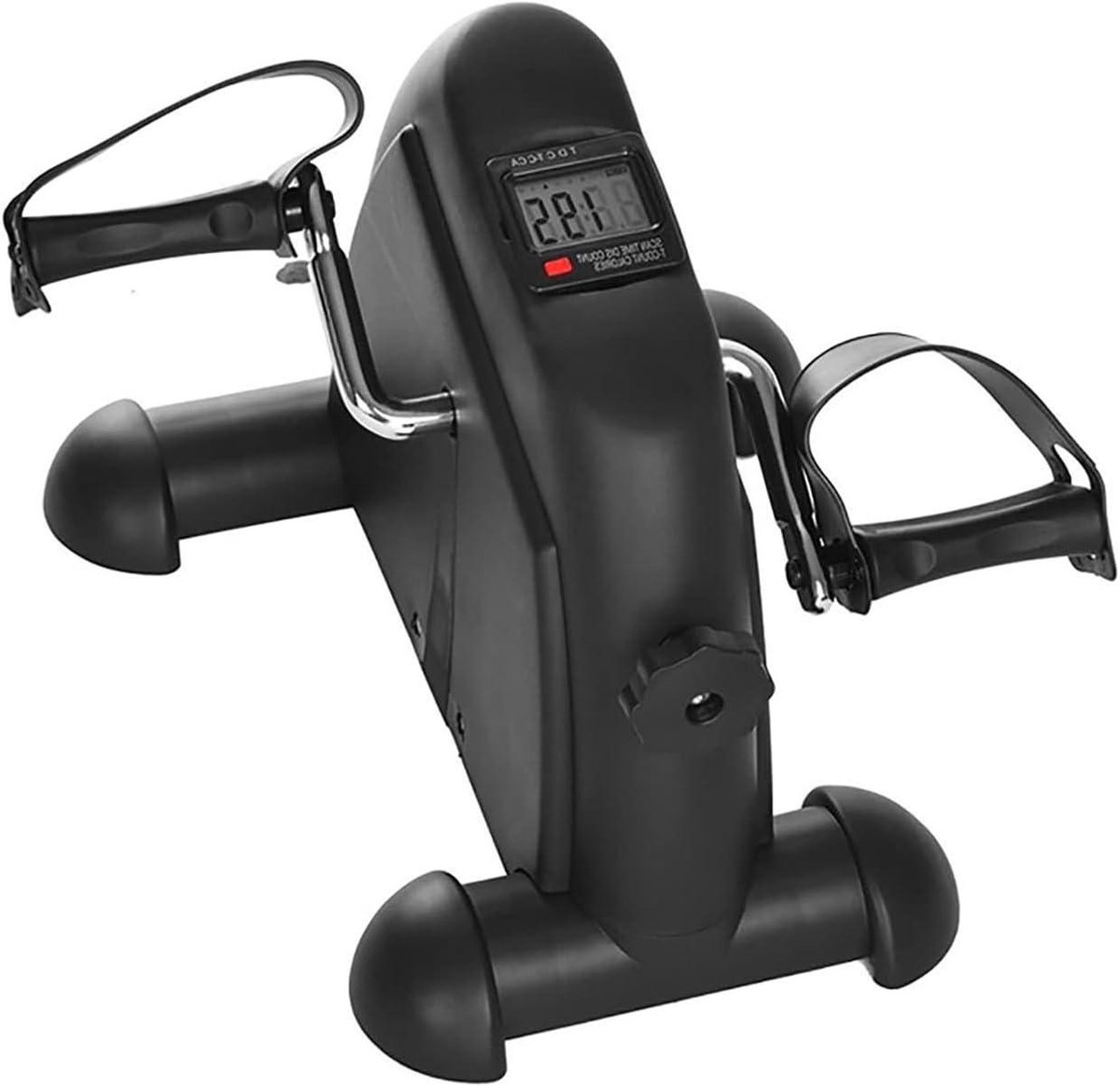 Mini Hometrainer - Bureaubandschijf - Zittend Trainen - Fluisterstil Mechanisme - 41x19x33 cm - Zwart