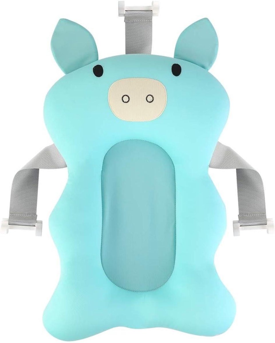 Badkussen Baby - Drijvend Zitje - Comfortabel Baden - Ergonomisch Design - 48 x 36 cm - Blauw