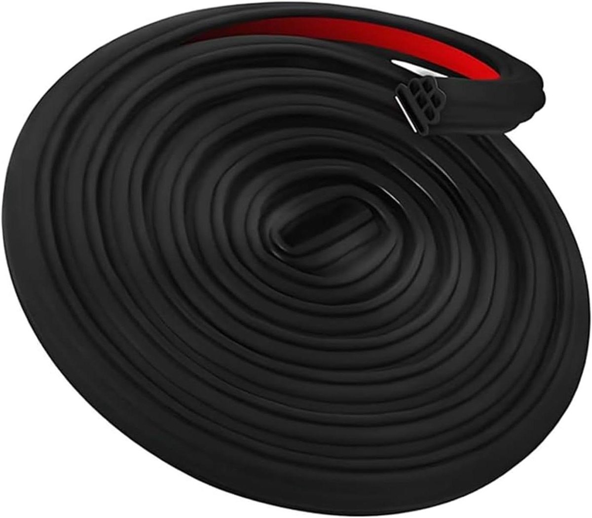 Autodeurafdichtingsstrip - Rubberen strip - Auto beschermen - Geluidsdicht - 16 meter - Zwart