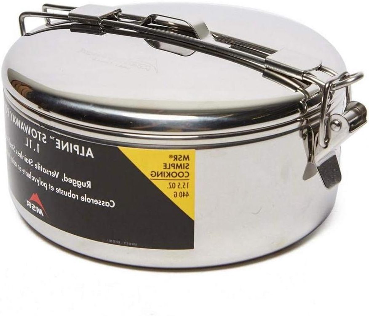 Opslag Pot - Keuken Pot - Keuken Organisatie - Hinged Easy Handle - 1.1L Capaciteit - Zilver