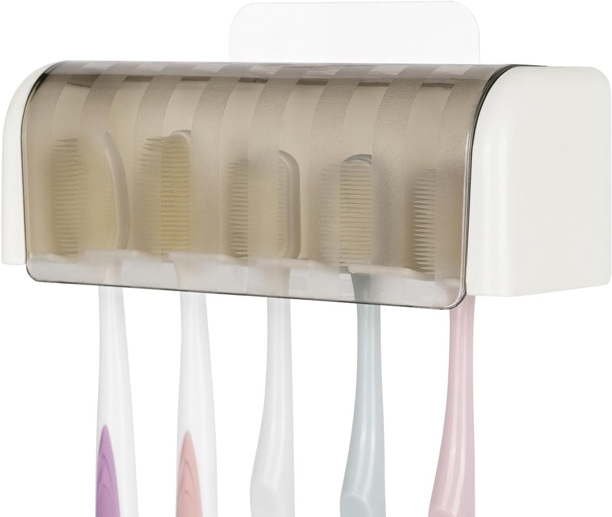 Wandmontage Tandborstelhouder met 5 Slots - Zelfklevende Organizer voor Badkamer, Douche en Medici kast