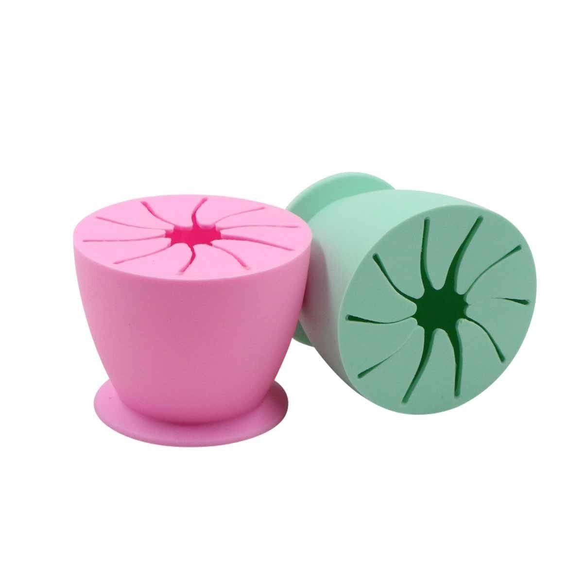 Cosensi - Dailygoods - Dailygoody - Mini Silicone Afvalbak - 2 Stuks - Creatieve Projecten - Weeding Waste Collector - Handig en Compact - Perfect voor Hobby's - Grijs