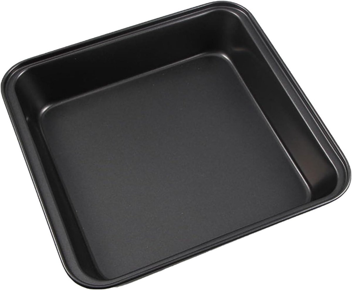 Metalen Kookschalen - Bakvormen Oven - Gelijkmatig Koken - Niet-klevende Coating - Vierkant Ontwerp - Zwart