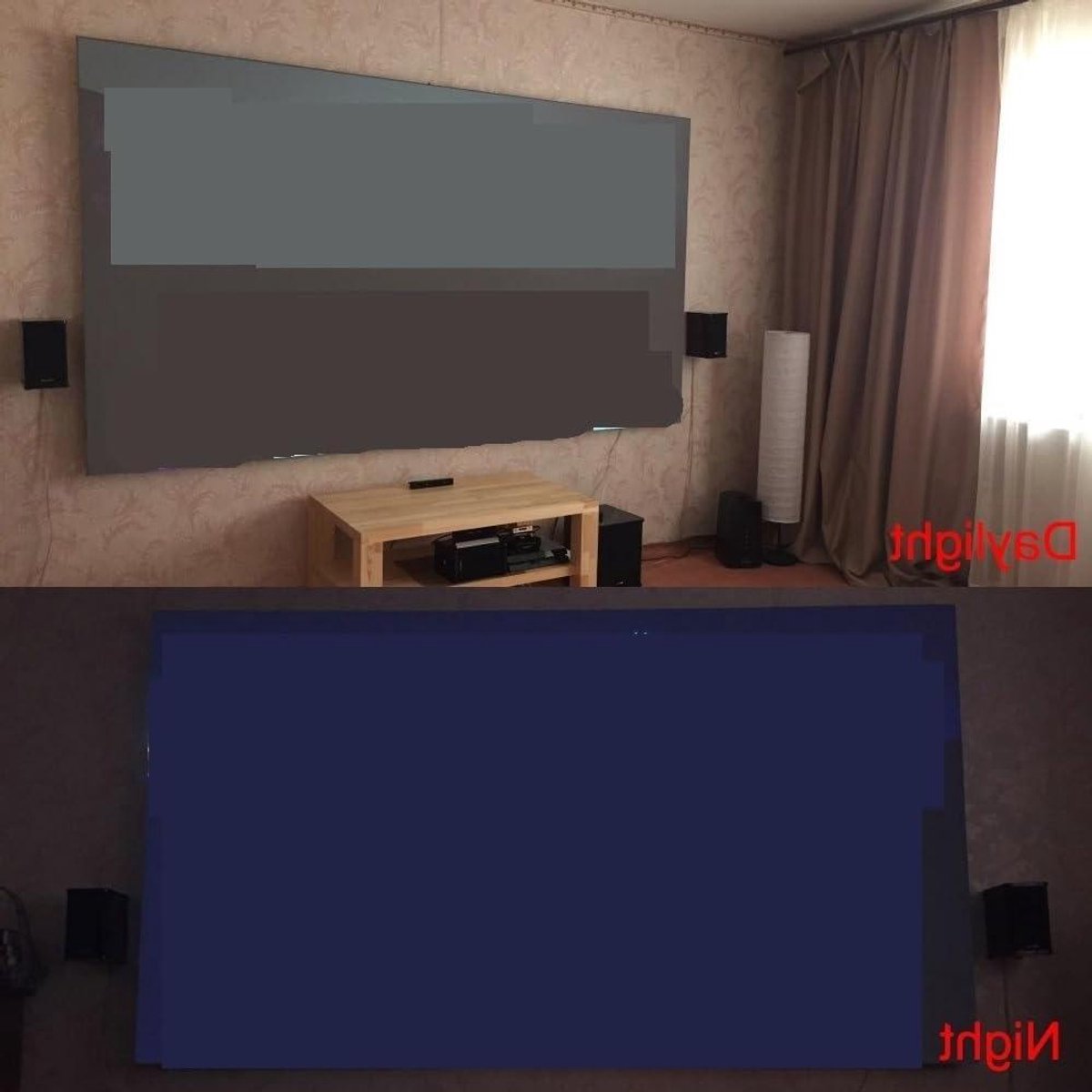 Projectiescherm Doek - Draagbaar Scherm - Film Avonden - Mat Wit Glasvezel - 60 inch - Wit