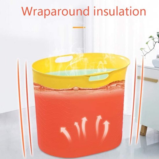 Portable Bathtub Adult Folding Bathtub, adult bath tub, children's bathtub, household thick tub, baby swimming pool (87×52×62 cm) — afbeelding 2