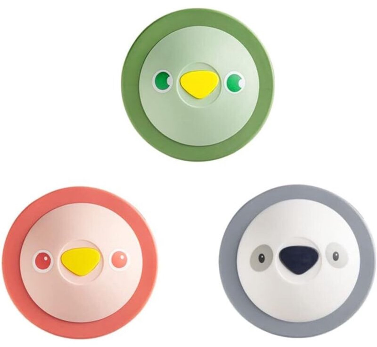 Set van 3 siliconen badstopjes, wastafelstopjes en keukenstopjes, verkrijgbaar in verschillende diameters, geschikt voor keukens, badkamers en wasruimtes; universele afvoerstopjes.