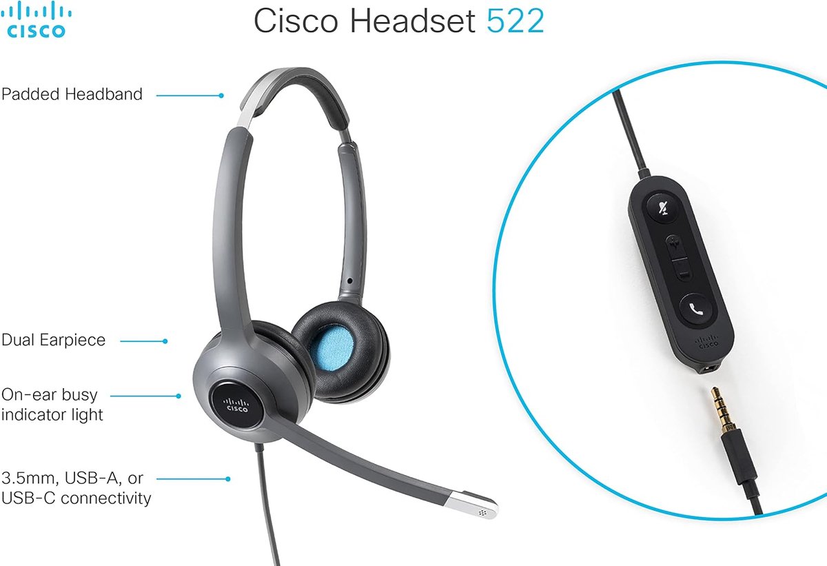 PC Headset - Hoofdtelefoon met microfoon thumbnail 3
