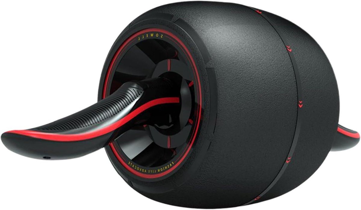 Buikspierwiel - Ab Roller - Core Training - Automatische Terugvering - 43.7 cm Lengte - Zwart