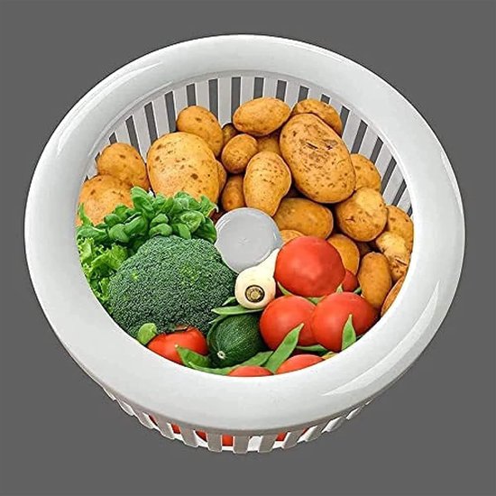Aardappelschilmachine Elektrisch - Automatische Schillen - Grote Hoeveelheden Schillen - Eén Knop Bediening - 1kg Capaciteit - Wit — afbeelding 4
