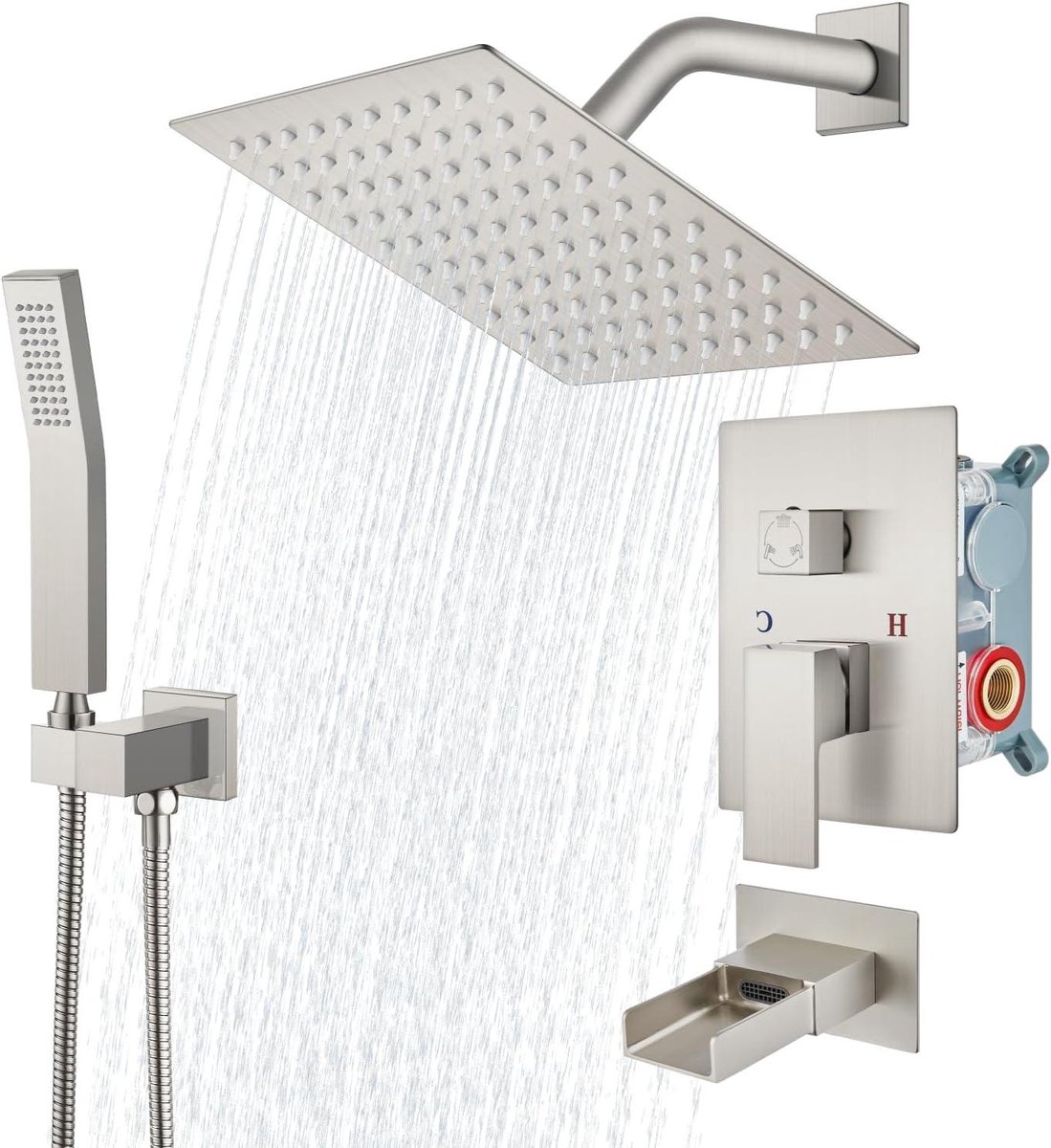 Douchesysteem Badkamer - Regendouche Set - Dagelijkse Hygiëne - 3 Functies Inclusief - 20.