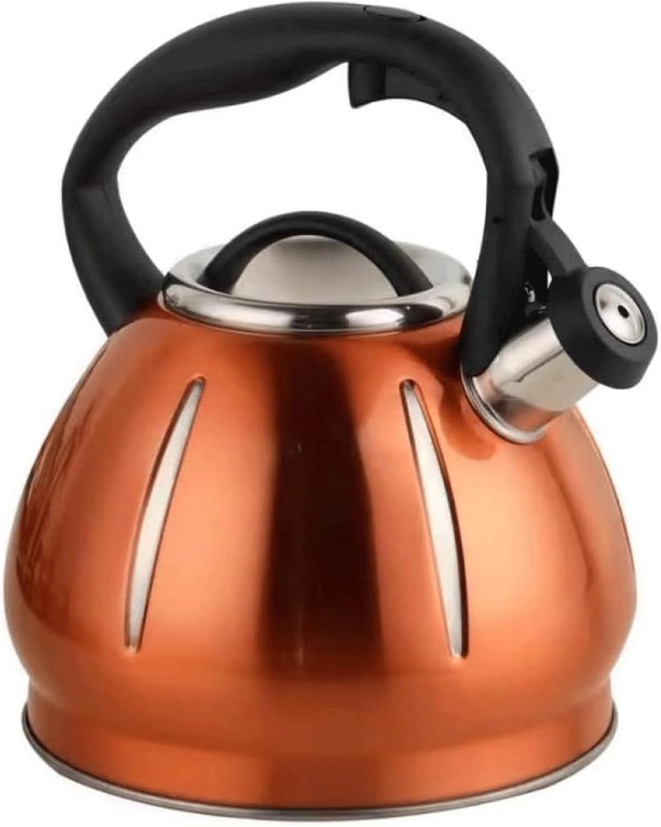 Fluitketel - Theeketel RVS - Water Koken - Automatisch Fluitje - 34 Liter - Veelkleurig