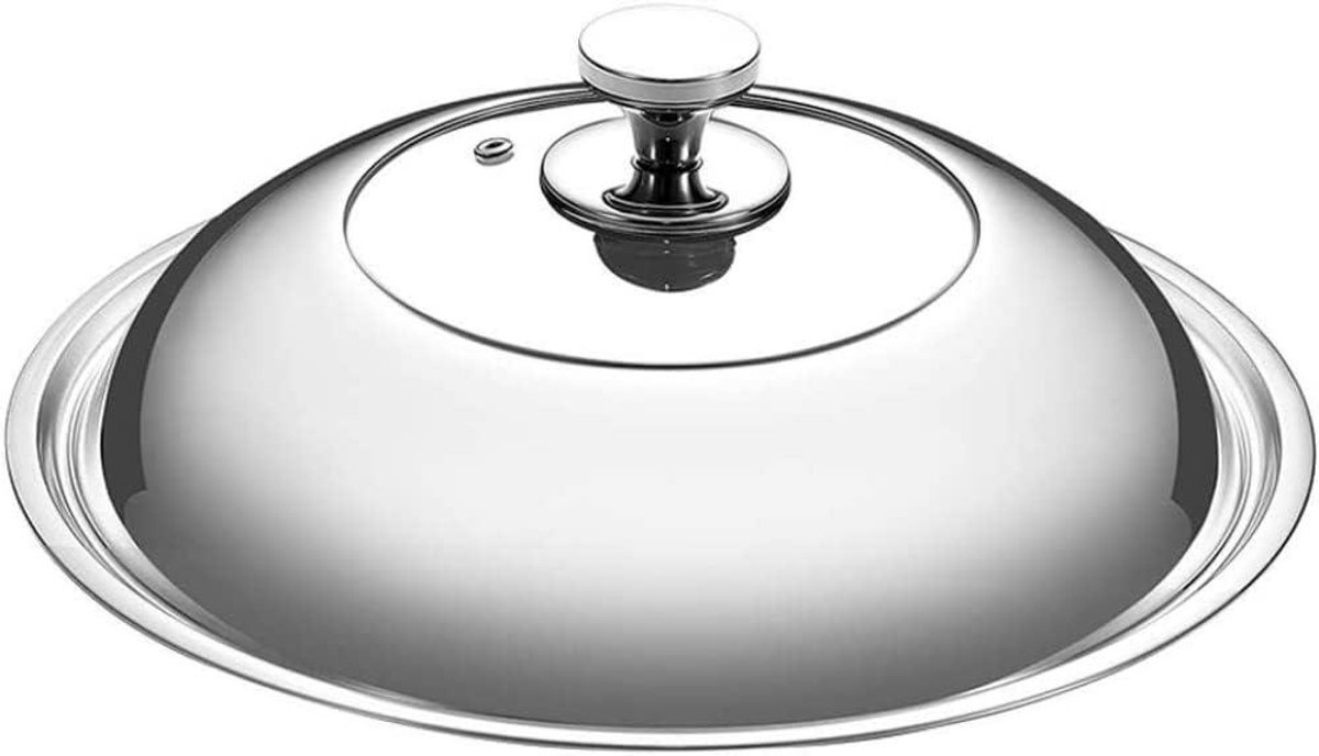 Pan Deksels RVS Pan Deksel Cover Gehard Glas Wok Deksel Keuken Groot Formaat Vervangende Pan Deksels -38cm (30cm)
