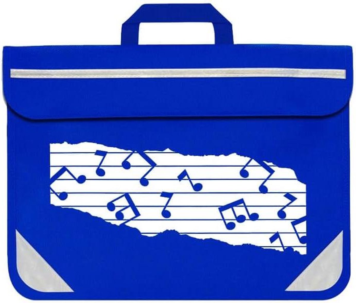 Muziek Draagtas - Notenmap Tas - Muziek Opslag - Waterdicht Polyester - 38x28cm - Koningsblauw