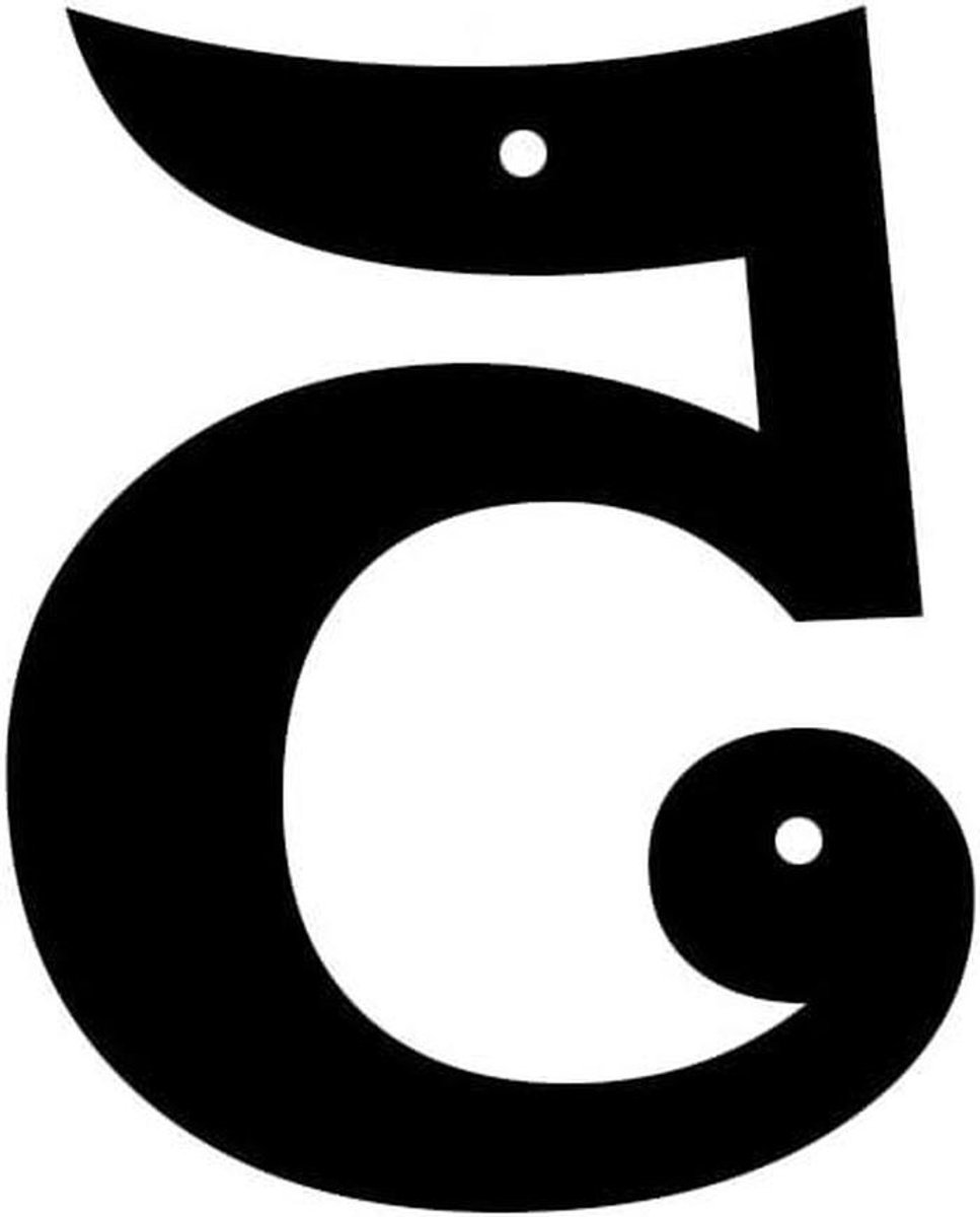 Metalen Huisnummers - Zwevende Letters - Adres Herkenning - Schaduw Effect - 5 Inch - Zilverkleurig