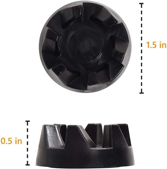 Blender Koppeling Set - Reserveonderdelen - Apparaat Repareren - Inclusief Gereedschap - 3 Stuks - Grijs van Blender — afbeelding 2