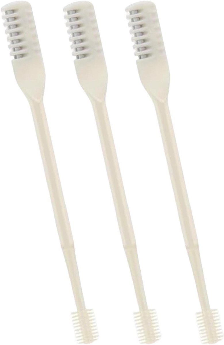 Neus Oor Trimmer - Gezichts Haarverwijderaar - Persoonlijke Verzorging - Handmatig Roterend - Set van 3 - Zilver
