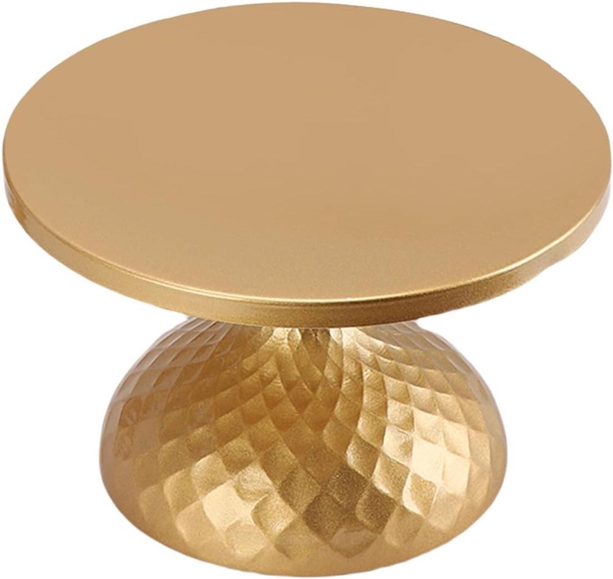 Taartstandaard Set - Dessert Plateau - Feestelijke Presentatie - Robuust IJzer - 3 Maten - Goud