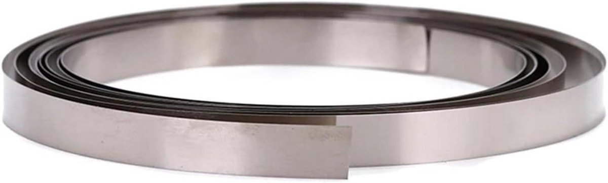 Batterijstrip Nikkel - Vernikkeld Staal - Accu Assemblage - Goede Geleiding - 2 Meter - Zilver